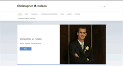 Desktop Screenshot of christophermnelson.com