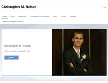 Tablet Screenshot of christophermnelson.com